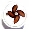 Small Costume Jewellery Rings, Fashion Young Women Girls Little Dainty Gifts, Cute Brown Rhinestone Blossom Lucky Flower Ring