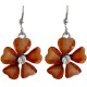 Cute Costume Jewellery Accessories, Fashion Young Women Teenage Teen Girls Gift, Brown Rhinestone Daisy Flower Drop Earrings