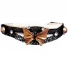 Costume Jewellery Accessoies, Fashion Women Girls Cute Small Gift, Brown Enamel Butterfly Black Mesh Fashion Bracelet