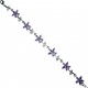 Bridal Costume Jewellery bracelets, Wedding Accessories, Women Gifts, Purple Cubic Zirconia CZ Crystal Flower Tennis Bracelet
