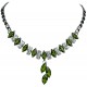 Green Costume Jewelry Sets UK, Fashion Gifts, Teardrop Rhinestone Clear Diamante Dress Jewellery Necklace Bracelet Earrings Set