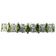 Green Costume Jewelry Sets UK, Fashion Gifts, Teardrop Rhinestone Clear Diamante Dress Jewellery Necklace Bracelet Earrings Set