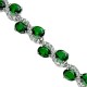 Costume Jewellery Sets, Wedding Fashion Jewelry UK, Green Oval Rhinestone Diamante Jewellery Necklace Bracelet Earrings Set