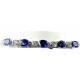 Women Gifts, Fashion Bridal Jewelry UK, Wedding Costume Jewellery Bracelets; Royal Blue Oval Diamante Tennis Bracelet