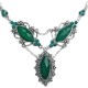 Costume Jewellery Set, Aqua Blue Teardrop Diamante Necklace Earrings Sets, Fashion Jewelry Set UK, Women Party Dress Accessories