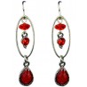 Women Costume Jewellery, Red Teardrop Earrings, Fashion Jewelry Earrings UK, Dainty Drop Earrings, Short Earrings