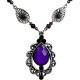 Fashion Jewellery Necklaces, Purple Teardrop Necklace, Costume Jewelry Necklace UK, Classic Costume Necklaces, Diamante Necklace