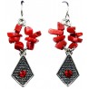 Chic Fashion Jewellery, Short Drop Earring, Red Natural Stone Earrings, Costume Jewelry Earrings UK, Short Earrings, Women Gifts