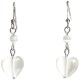 White Fashion Jewelry Sets UK, Natural Stone Jewellery Set, Heart Costume Jewellery Set, Dangle Bead Bracelet Earrings Sets