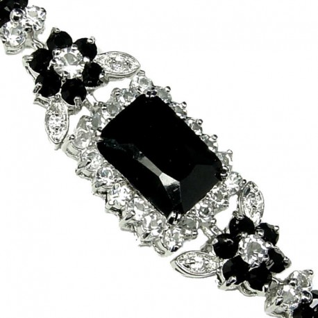 Black Diamante Bracelet, Dressy Bracelet, Costume Jewelry Bracelets UK, Women Fashion Jewellery Bracelets, Jewellery Accessory