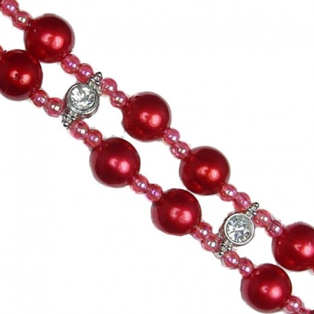 Fashion Pearl Bracelets, Costume Jewellery Pearl Bracelets, Red Faux Pearl Bracelets, Fake Pearl Bracelet, Women Pearl Bracelet