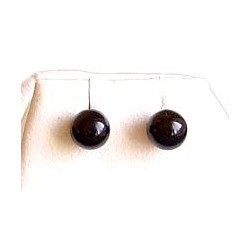 Small Tiny Earring Studs, Black Faux Pearl 5mm Stud Earrings