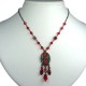 Simple Costume Jewellery, Chic Red Trendy Teardrop Fashion Oval Pendant Necklace