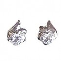 Clear Diamante Comet Star Stud Earrings