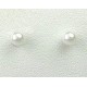 Timy Small Fashion Jewellery, Small White Costume Pearl 4mm Stud Earrings