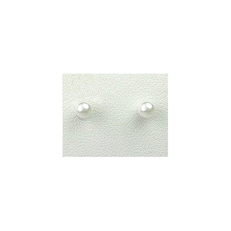Timy Small Fashion Jewellery, Small White Costume Pearl 4mm Stud Earrings