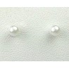Timy Small Fashion Jewellery, Small White Costume Pearl 4mm Stud Earrings