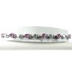 Simple Costume Jewellery, Pink Crystal Heart CZ Dressy Fashion Tennis Bracelet