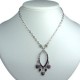 Women Costume Jewellery, Fashion Dressy Jewelry Necklaces UK, Purple Diamante Teardrop Necklace, Wedding Gifts