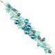 Fashion Statement Costume Jewellery, Blue Illusion Pearl Charm Cluster Dangle Bracelet