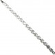 Bib Dressy Costume Jewellery, Fashion Wedding Gift, Clear Cubic Zirconia Oval CZ Crystal Tennis Bracelet