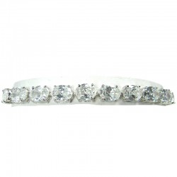 Bib Dressy Costume Jewellery, Fashion Wedding Gift, Clear Cubic Zirconia Oval CZ Crystal Tennis Bracelet