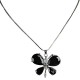 Women's Costume Jewellery, Fashion Girls Gift for Her, Cute Black CZ Flutter Large Butterfly Necklace Pendant