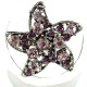 Costume Jewellery Rings, Fashion Women Girls Gift, Purple & Lilac Diamante Star Cute Statement Ring