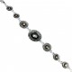 Young Women Costume Jewellery, Girls Gift, Brown Enamel Double Circle Disc Link Fashion Bracelet